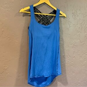 lululemon athletica Blue Tank Top with Black Straps
